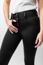 HORZE EVELYN Damskie bryczesy z pełnym lejem silikonowym i wysokim stanem - obrazek 15