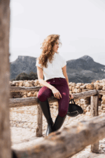 HORZE EVELYN Damskie bryczesy z pełnym lejem silikonowym i wysokim stanem - obrazek 27