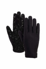 HORZE Dziecięce rękawiczki jeździeckie z silikonowym nadrukiem na dłoni