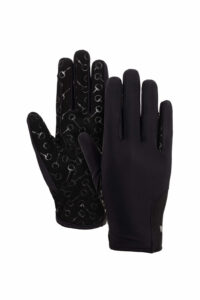 HORZE Dziecięce rękawiczki jeździeckie z silikonowym nadrukiem na dłoni