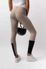 HORZE EVELYN Damskie bryczesy z pełnym lejem silikonowym i wysokim stanem - obrazek 3