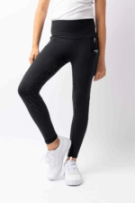 HORZE GILLIAN Dziecięce legginsy kompresyjne z pełnym silikonowym lejem i wysokim stanem - obrazek 3