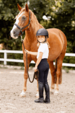 HORZE GILLIAN Dziecięce legginsy kompresyjne z pełnym silikonowym lejem i wysokim stanem - obrazek 8