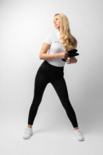 HORZE ANYA Legginsy jeździeckie damskie z pełnym lejem silikonowym i wysokim stanem - obrazek 20