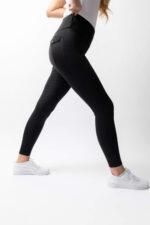 HORZE ANYA Legginsy jeździeckie damskie z pełnym lejem silikonowym i wysokim stanem - obrazek 21