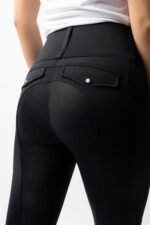 HORZE ANYA Legginsy jeździeckie damskie z pełnym lejem silikonowym i wysokim stanem - obrazek 23