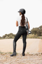 HORZE ANYA Legginsy jeździeckie damskie z pełnym lejem silikonowym i wysokim stanem - obrazek 25