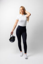 HORZE ANYA Legginsy jeździeckie damskie z pełnym lejem silikonowym i wysokim stanem - obrazek 13