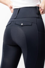 HORZE ANYA Legginsy jeździeckie damskie z pełnym lejem silikonowym i wysokim stanem - obrazek 16