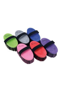 HAAS GROOVY Szczotka dla konia ze szlufką, 17 cm