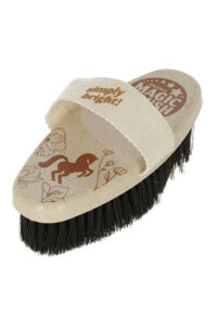 MAGIC BRUSH WATERLILY Miękka szczotka dla konia ze szlufką, 17 cm