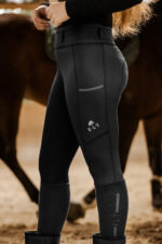 ELT ELLA THERMAL Zimowe legginsy jeździeckie z pełnym lejem silikonowym - obrazek 8