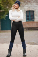 ELT ELLA THERMAL Zimowe legginsy jeździeckie z pełnym lejem silikonowym - obrazek 9