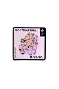 LULLALOVE Magnes na pakę/lodówkę - Mój terapeuta je siano