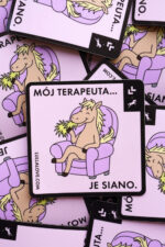 LULLALOVE Magnes na pakę/lodówkę - Mój terapeuta je siano - obrazek 2