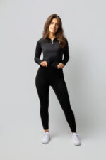 HORZE GRETA Zimowe legginsy jeździeckie damskie z pełnym lejem - obrazek 3