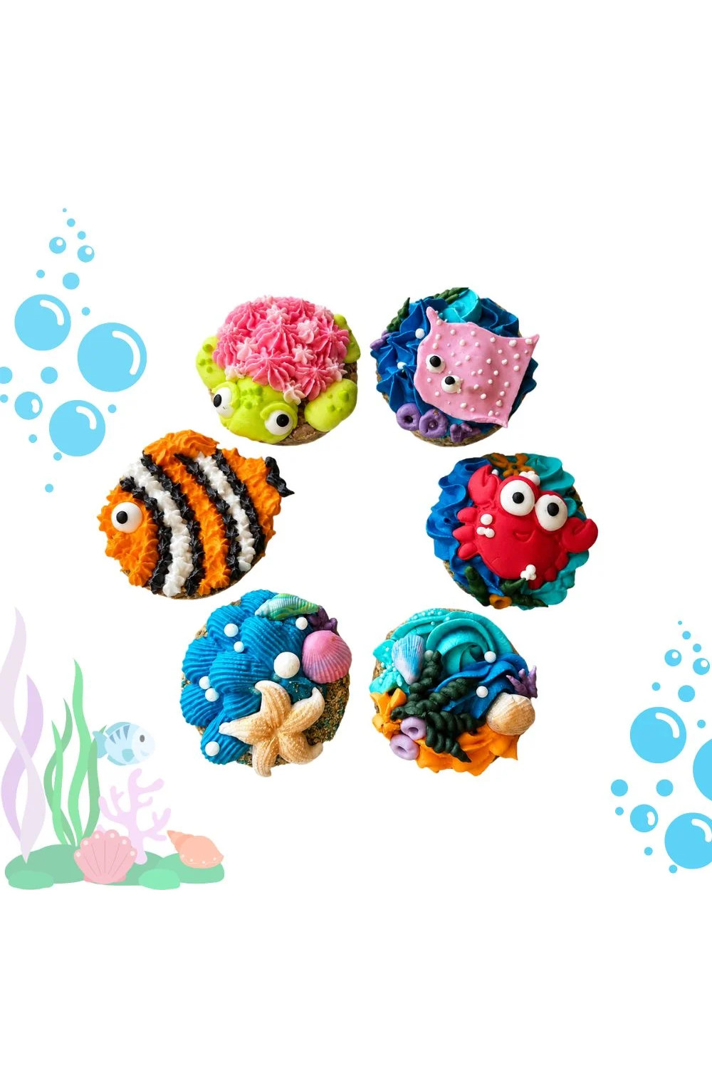 MUFFINKA UNDER THE SEA 1 KOŃSKA CUKIERENKA Muffinka dla koni UNDER THE SEA - obrazek 1