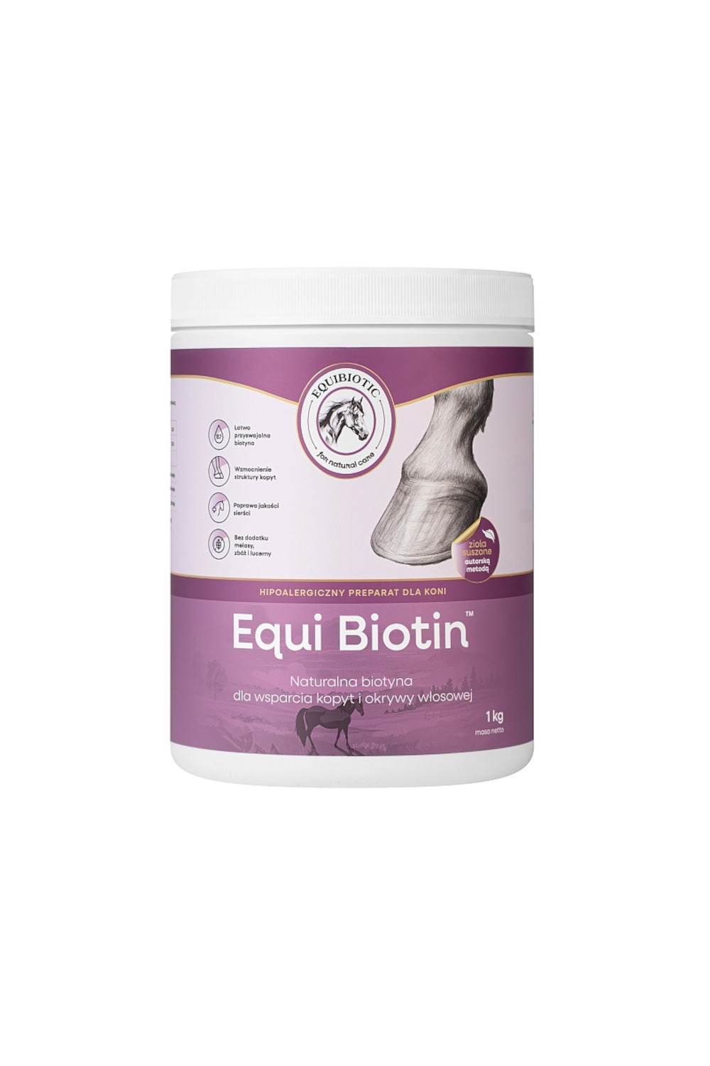 EB BIOTYNA EQUIBIOTIC EQUI BIOTIN Biotyna dla koni 1 kg - obrazek 1