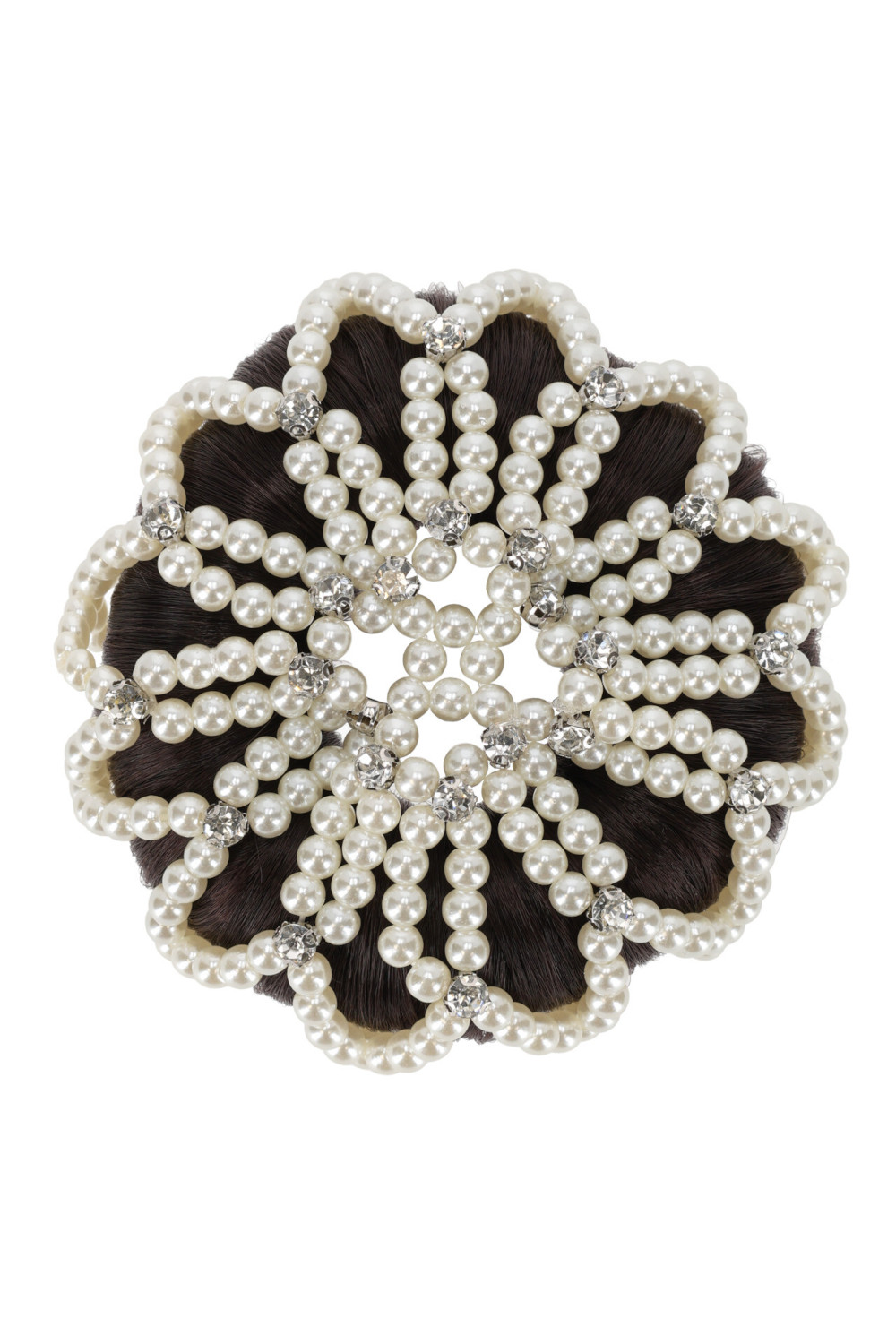 SIATKA NA WŁOSY PEARL QHP PEARL Siatka na włosy z perełkami i kryształkami - obrazek 1