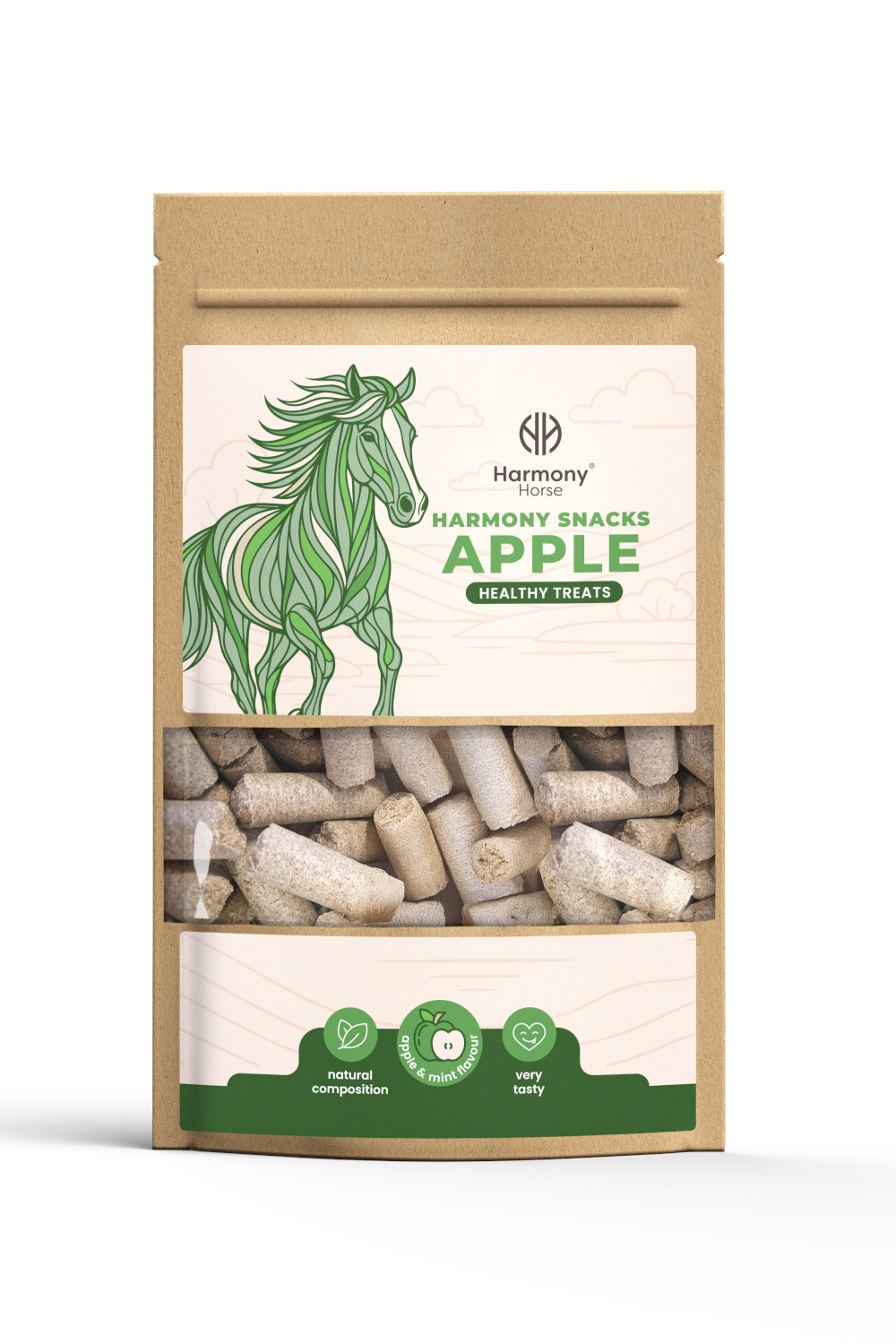 HH SMAKOŁYKI JABŁKO 1 KG HARMONY HORSE Smakołyki dla koni JABŁKOWE 1 kg - obrazek 1
