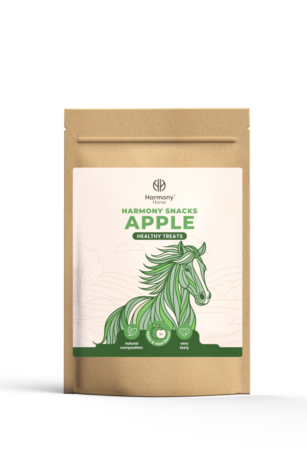 HH SMAKOŁYKI JABŁKOWE 500 G HARMONY HORSE Smakołyki dla koni JABŁKOWE 500 g - obrazek 1