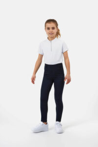 HORZE YOUNG RIDER ANYA THERMO Ocieplane legginsy jeździeckie dla dzieci z pełnym lejem